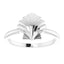 Seashell Stackable Ring in 925 Sterling Silver