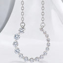 3/8 ctw Round Lab Grown Diamond Graduated Circle Pendant