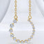 3/8 ctw Round Lab Grown Diamond Graduated Circle Pendant