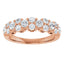 1.00 ctw Round Lab Grown Diamond Band in 14kt Rose Gold