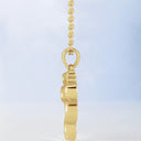Diamond Accented Serpent Pendant in 14kt Yellow Gold
