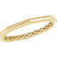 Geometric Hinged Bangle Bracelet in 14kt Yellow Gold