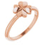 Four-Leaf Clover Stackable Ring in 14kt Rose Gold