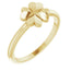 Four-Leaf Clover Stackable Ring in 14kt Yellow Gold