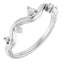 0.08 ctw Round Diamond Wavy Ring in 925 Sterling Silver