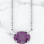 Oval Horizontal Gemstone Pendant in 925 Sterling Silver