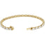 5.50 ctw Oval and Round Lab Grown Diamond Tennis Bracelet in 14kt Yellow Gold