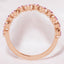 Pink Tourmaline Bezel Set Ring in 14kt Rose Gold