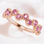 Pink Tourmaline Bezel Set Ring in 14kt Rose Gold