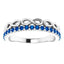 Blue Sapphire Infinity Stackable Ring in 14kt White Gold