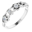 0.20 ctw Round Diamond Intertwined Stackable Ring in 14kt White Gold
