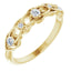 0.20 ctw Round Diamond Intertwined Stackable Ring in 14kt Yellow Gold