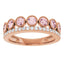 Morganite and Diamond Crown Ring in 14kt Rose Gold