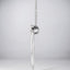 0.25 ctw Lab Grown Diamond Crescent Moon Pendant in 14kt White Gold