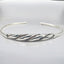 0.38 ctw Reddish-Orange Diamond Crossover Style Cuff Bracelet in 925 Sterling Silver