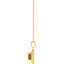Citrine and Diamond Pendant in 14kt Yellow Gold