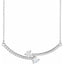 5/8 ctw Round Lab Grown Diamond Two-Stone Necklace in 14kt White Gold