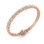 Horizontal Oval Lab Grown Diamond Tennis Bracelet in 14kt Rose Gold
