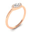 0.30 ctw Marquise Lab Grown Diamond Halo Ring in 14kt Rose Gold