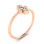 0.21 ctw Round Lab Grown Diamond Cluster Ring in 14kt Rose Gold
