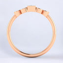 0.53 ctw Baguette and Round Lab Grown Diamond Ring in 14kt Rose Gold