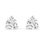 Round Lab Grown Diamond Martini Stud Earrings in 14kt White Gold