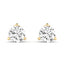 Round Lab Grown Diamond Martini Stud Earrings in 14kt Yellow Gold