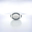 White Agate and Black Spinel Ring in 925 Sterling Silver