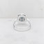 Cushion Cut Blue Topaz and White Enamel Ring in 925 Sterling Silver