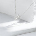 2.05 ctw Toi Et Moi Lab Grown Diamond Pendant in 14kt White Gold