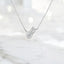 2.05 ctw Toi Et Moi Lab Grown Diamond Pendant in 14kt White Gold