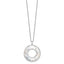 Mother of Pearl Circle Pendant in 925 Sterling Silver