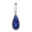 Lapis Lazuli Teardrop Pendant in 925 Sterling Silver