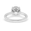 2.31 ctw Round Lab Grown Diamond Cathedral Ring in 14kt White Gold