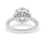 1.91 ctw Round Lab Grown Diamond Halo Engagement Ring in 14kt White Gold
