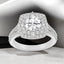 2.56 ctw Double Halo Lab Grown Diamond Engagement Ring in 14kt White Gold