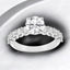 2.86 ctw Round Lab Grown Diamond Prong-Set Engagement Ring in 14kt White Gold
