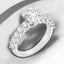 2.86 ctw Round Lab Grown Diamond Prong-Set Engagement Ring in 14kt White Gold