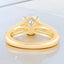 2.43 ctw Oval Lab Grown Diamond Three-Row Engagement Ring in 14kt Yellow Gold