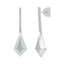 0.47 ctw Round Lab Grown Diamond Kite-Shaped Dangle Earrings
