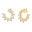 0.75 ctw Round Lab Grown Diamond Spike Earrings