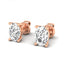 Oval Lab Grown Diamond Stud Earrings in 14kt Rose Gold