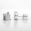 Prong-Set Pear Shaped Lab Grown Diamond Stud Earrings in 14kt White Gold
