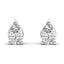 Prong-Set Pear Shaped Lab Grown Diamond Stud Earrings in 14kt White Gold