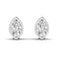 Bezel Set Marquise Lab Grown Diamond Stud Earrings in 14kt White Gold