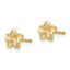 Plumeria Flower Stud Earrings in 14kt Yellow Gold