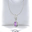 Marquise Amethyst Pendant in 925 Sterling Silver