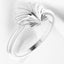 Seashell Stackable Ring in 925 Sterling Silver