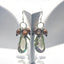 Abalone and Freshwater Cultured Biwa Pearl Earrings in 925 Sterling Silver