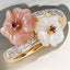 Pink Tourmaline and Mother-of-Pearl Ring in 14kt Yellow Gold